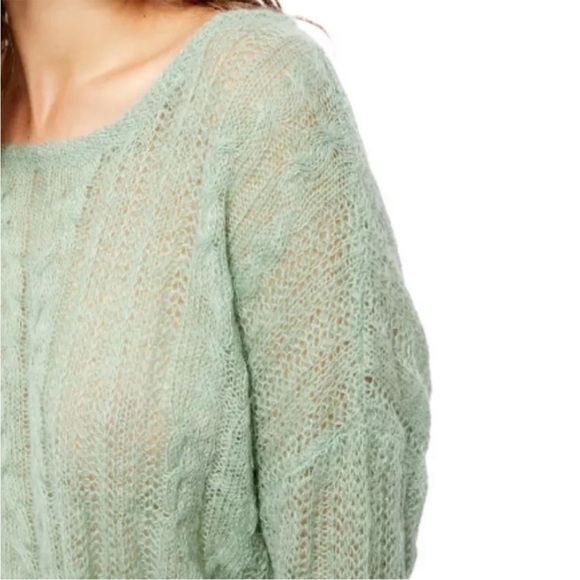 Free People Angel Soft Pullover Sweater Sage Green Medium - Picture 5 of 16